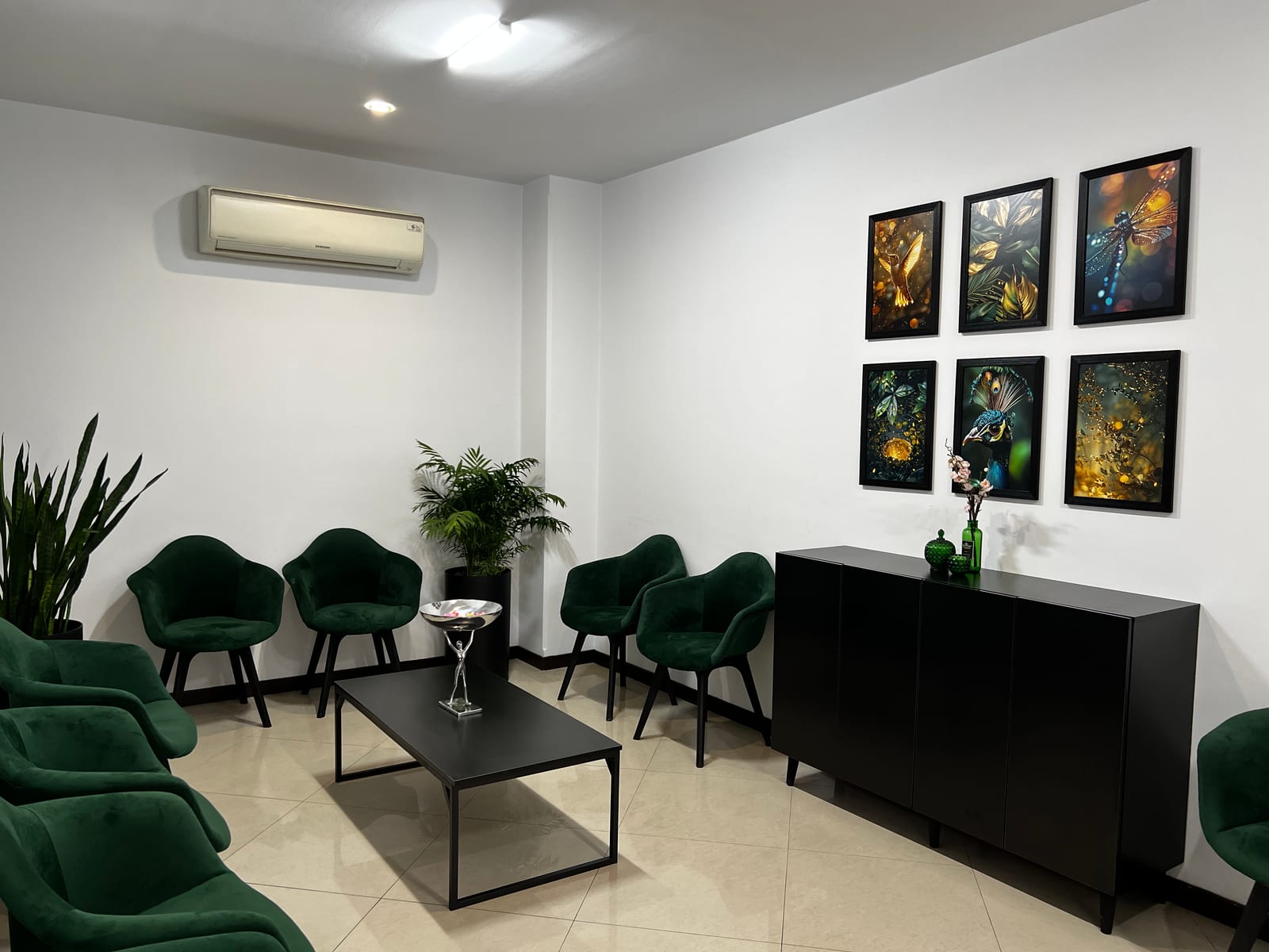 فضای نشیمن سالن انتظار مطب فوق تخصص خون و سرطان دکتر ظرافتفرد، خیابان ولیعصر ونک